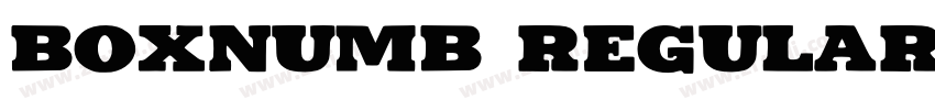 BOXNUMB Regular字体转换